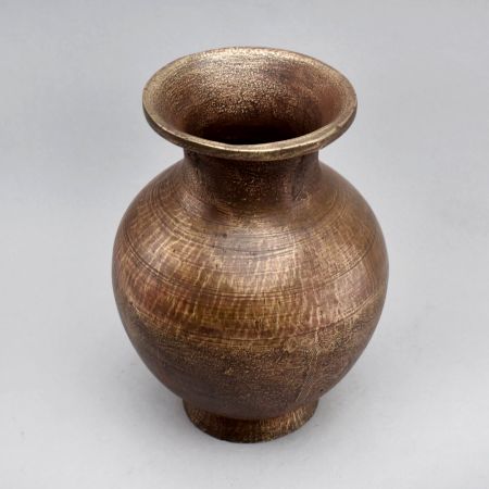 Vintage Brass Urn-Shaped Holy Water Pot