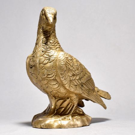 English Art Brass Pigeon Figurine
