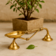 Rare Handmade Brass Temple Oil Lamp