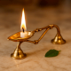 Rare Handmade Brass Temple Oil Lamp