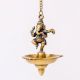Brass Lord Ganesha With Hanging Lamp Or Diya