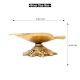 Handmade Brass Leaf Shaped Oil Lamp