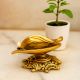 Handmade Brass Leaf Shaped Oil Lamp