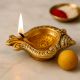 Decorative Conch Single Wick Oil Lamp Diya