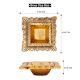 Brass Engraved Square Oil Lamp Diya