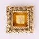 Brass Engraved Square Oil Lamp Diya