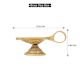 Brass OM Carved Temple Diya Lamp