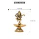 Brass Dancing Ganesha Five Wicks Oil Lamps Or Diyas