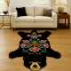 Handmade Black Rug Woolen Tufted Bear Rug