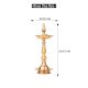 Golden Brass Oil Lamp with Lingam on Top