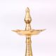 Golden Brass Oil Lamp with Lingam on Top
