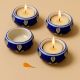 Beautiful Handmade Ceramic Tea Light Holder in Set of 4