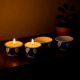 Beautiful Handmade Ceramic Tea Light Holder in Set of 4
