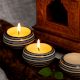 Handmade Tea Light Holder Made of Premium Ceramic in Set of 4