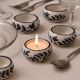 Premium Ceramic Tea Light Holder for Decoration in Set of 4