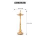 Handcrafted 7 Jyots Finest Brass Oil Lamp for Home Decoration