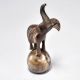 Brass Elephant on Ball Sculpture with Raised Trunk