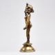 Vintage Brass Hindu Goddess Radha Standing Statue