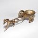 Antique Brass Horse-Drawn Chariot