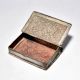 Vintage Embossed Brass Cigarette Box