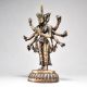 Standing 8 Armed Brass Lord Avalokiteshvara Statue