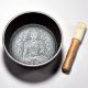 Buddha Carved Tibetan Singing Om Bowl with Wooden Striker