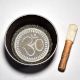 Om Carved Tibetan Singing Om Bowl with Wooden Striker