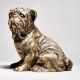 Brass Pug Dog Sitting Sculpture