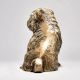 Brass Pug Dog Sitting Sculpture