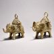 Tribal Art Elephant Pair with Decorative Box