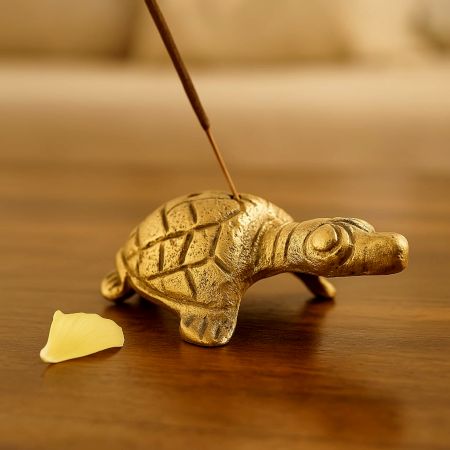 Brass Turtle Incense Holder Agarbati Stand