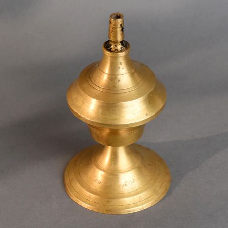 Vintage Brass Central India Traditional Oil Lamp