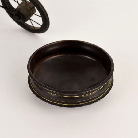 Vintage Floral Brass Urli for Home Decor