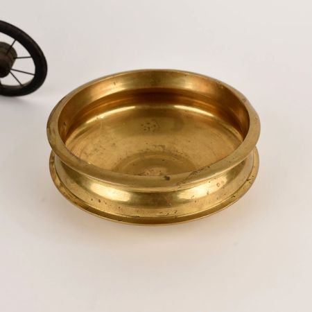 Golden Floral Brass Urli in Antique Finish
