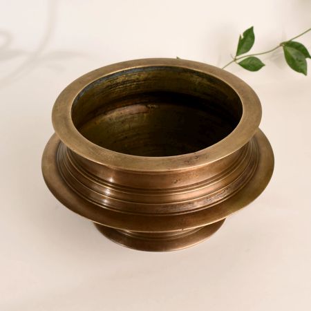 Indian Vintage Brass Pot for Office Decoration