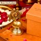 Religious Shankha Chakra Design Oil Lamp Diya