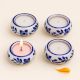 Decorative Modern Ceramic Tea Light Holders in Set of 4