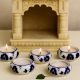 Modern Ceramic Tea Light Holder for Decor in Set of 4