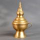 Handmade Brass Central India Oil Lamp with Handle