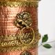 Handmade Copper and Brass Storage Jar with Ornate Lid For Decor