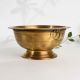 Wide Rim Vintage Brass Bowl for Prayer Room