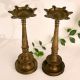 Antique Brass Oil Lamp in Pair for Pooja