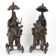 Divine Elephant Chariot Pair for Decoration