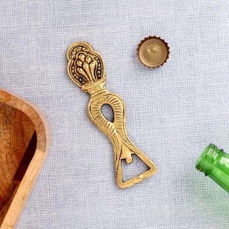 Brass Bottle Openers With Tribal Engraving