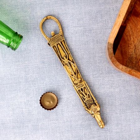 Brass Bottle Openers With Mayan Civilization Bull Face Engraved Figures