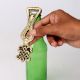 Brass Bottle Opener With Geometric Design