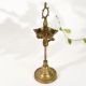 Handcrafted South Indian Vintage Brass Lamp Stand for Rituals