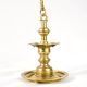 Traditional Brass Hanging Oil Lamp With Chain for Temple