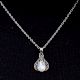 Teardrop Moonstone Embedded 92.5 Sterling Silver Pendant Jewelry