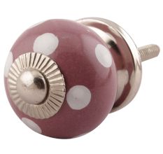 Purple Dotted Small Ceramic Knobs Online